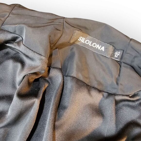 Silona BLACK Fit & Flare Water Repellent Jacket Medium - Picture 5 of 13